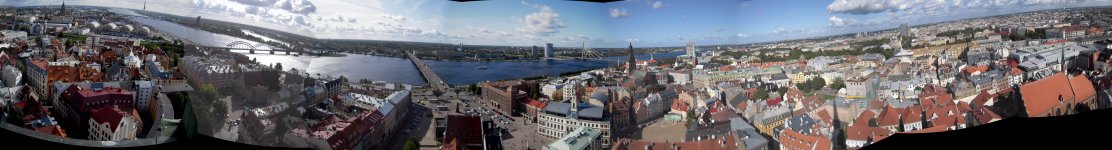 Panorama of Riga from St. Peters Church tower