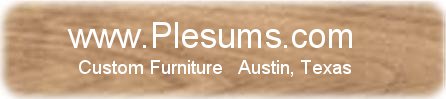 Logo for Plesums Woodworking