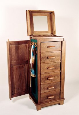 Plesums Lingerie and Jewelry chest from the 2006 Texas Furniture Maker's Show