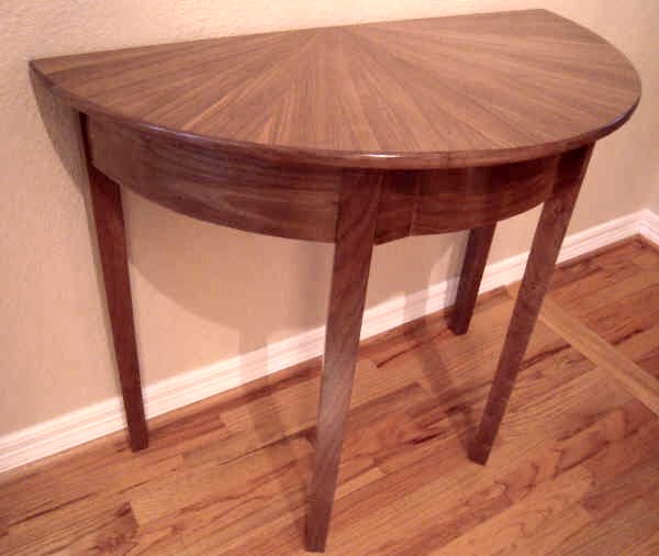 Entry Tables At Plesums Com Wood, Half Round Wall Table
