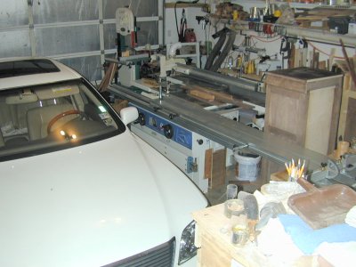 Left side of garage with car 3447
